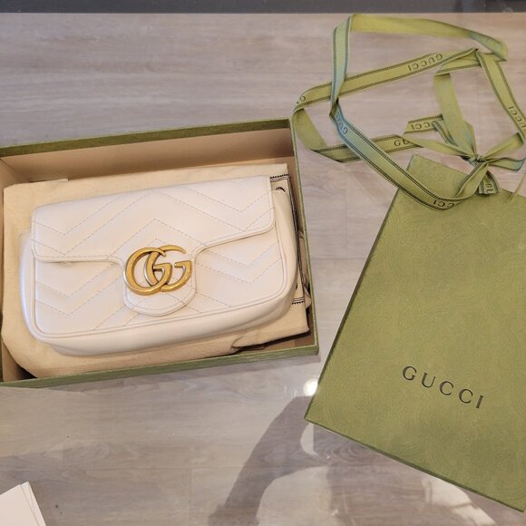 Gucci Marmont Super Mini - White - Picture 1 of 13